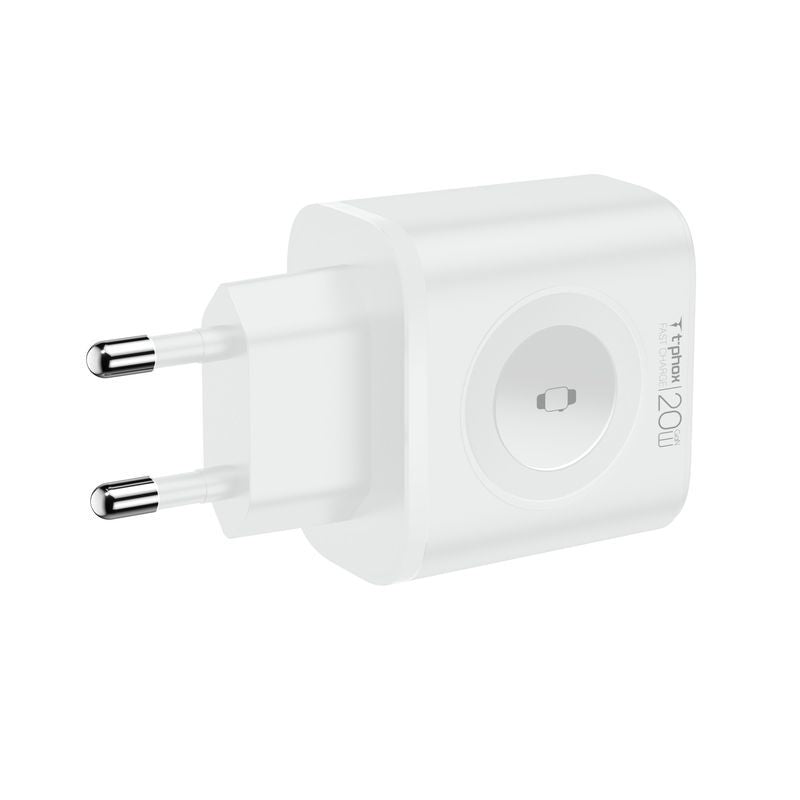 WALL CHARGER T-PHOX T-PP20 GAN iWATCH 3IN1 WHITE