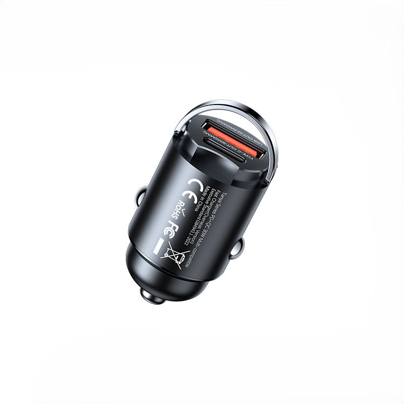 CAR CHARGER REMAX TANYA SERIES 30W PD QC RCC-359 USB-C/USB BLACK