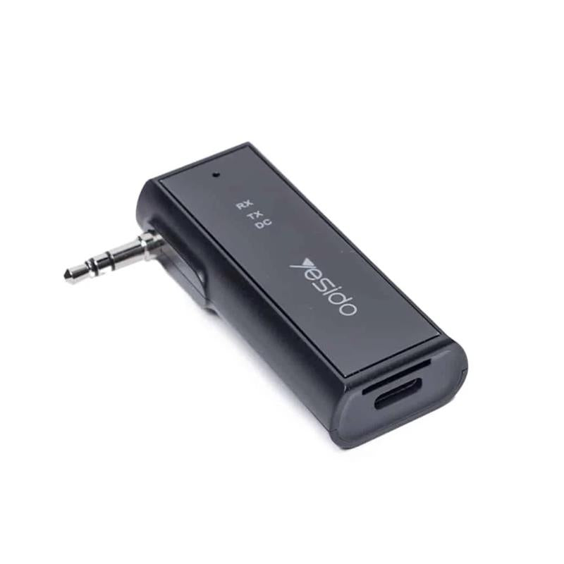 YESIDO YAU41 TRANSMITTER BT + ADAPTER 3,5MM AUDIO (2IN1) BLACK