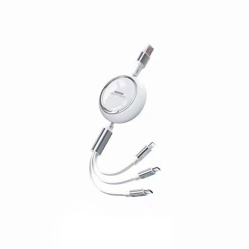 CABLE REMAX LINON SERIES 66W 3IN1 USB-C/MICRO/LIGHTNING RC-C029 WHITE