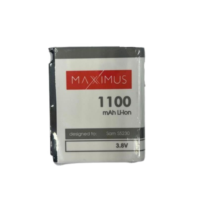 BATTERY MAXXINUS SAMSUNG S5230 1100mAh LI-ION