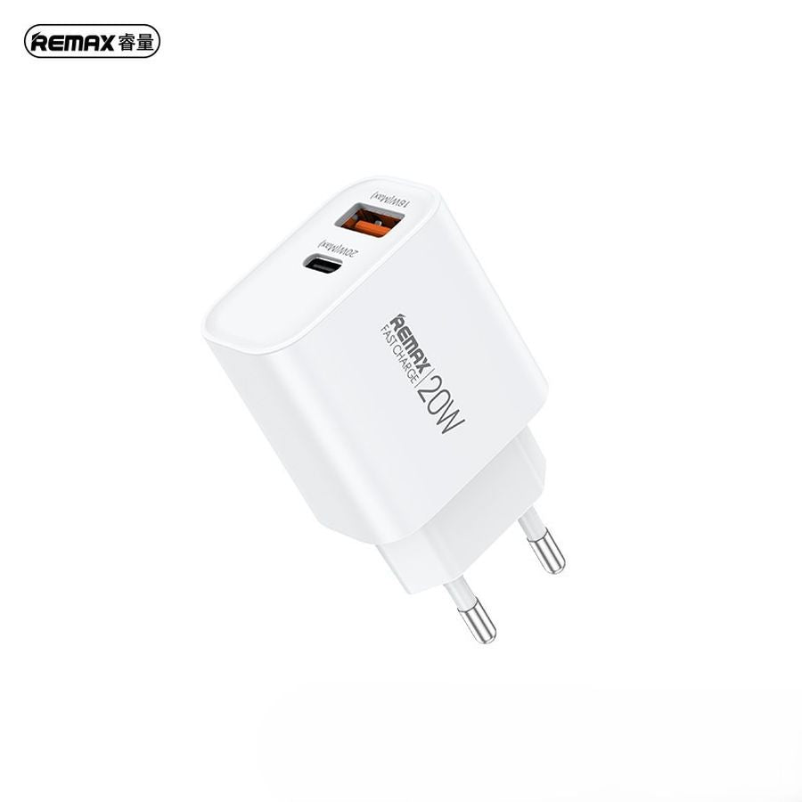 REMAX KIDDY SIERIES 20W WALL CHARGER RP-U120 USB/USB-C WHITE