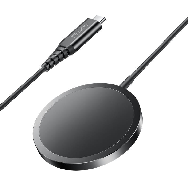 YESIDO INDUCTIVE CHARGER DS21 TYPE-C MAGSAFE 15W BLACK
