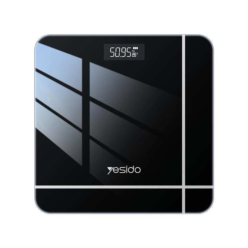 YESIDO ELECTRONIC BATHROOM SCALE MG09 UP TO 150KG BLACK
