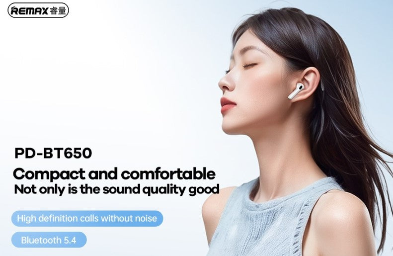Écouteurs TWS Remax Proda PD-BT650 — Bluetooth 5.4, ANC, ENC