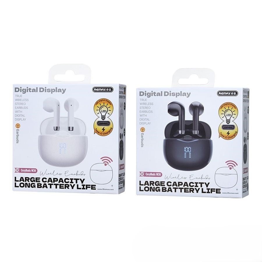 REMAX HEADPHONES TWS W39 WHITE