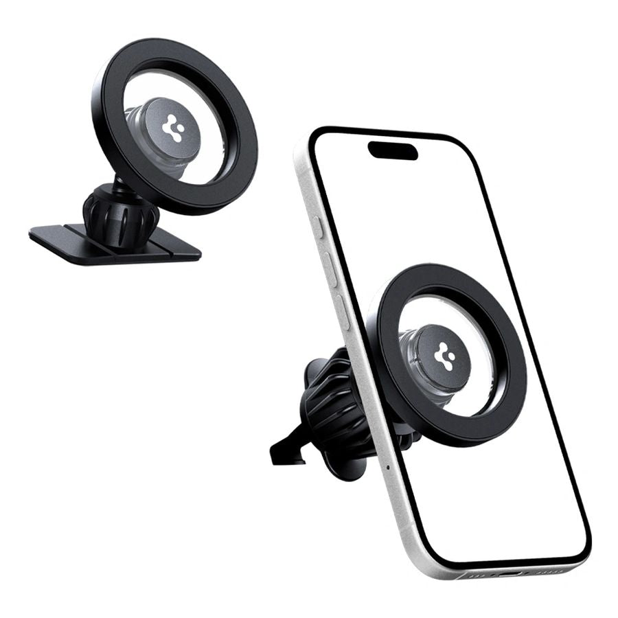 SPIGEN MFT13 MAGNETIC MAGSAFE DASHBOARD & VENT CAR MOUNT BLACK
