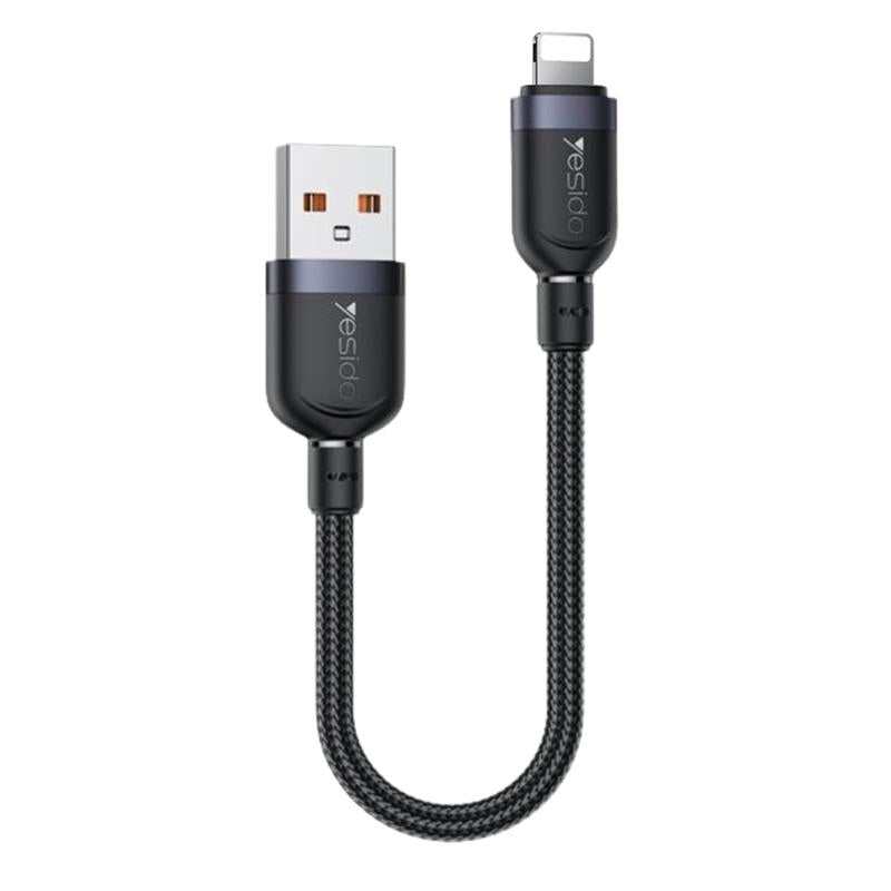 YESIDO CABLE CA131L 12W USB - LIGHTNING 0.3M 2.4A BLACK
