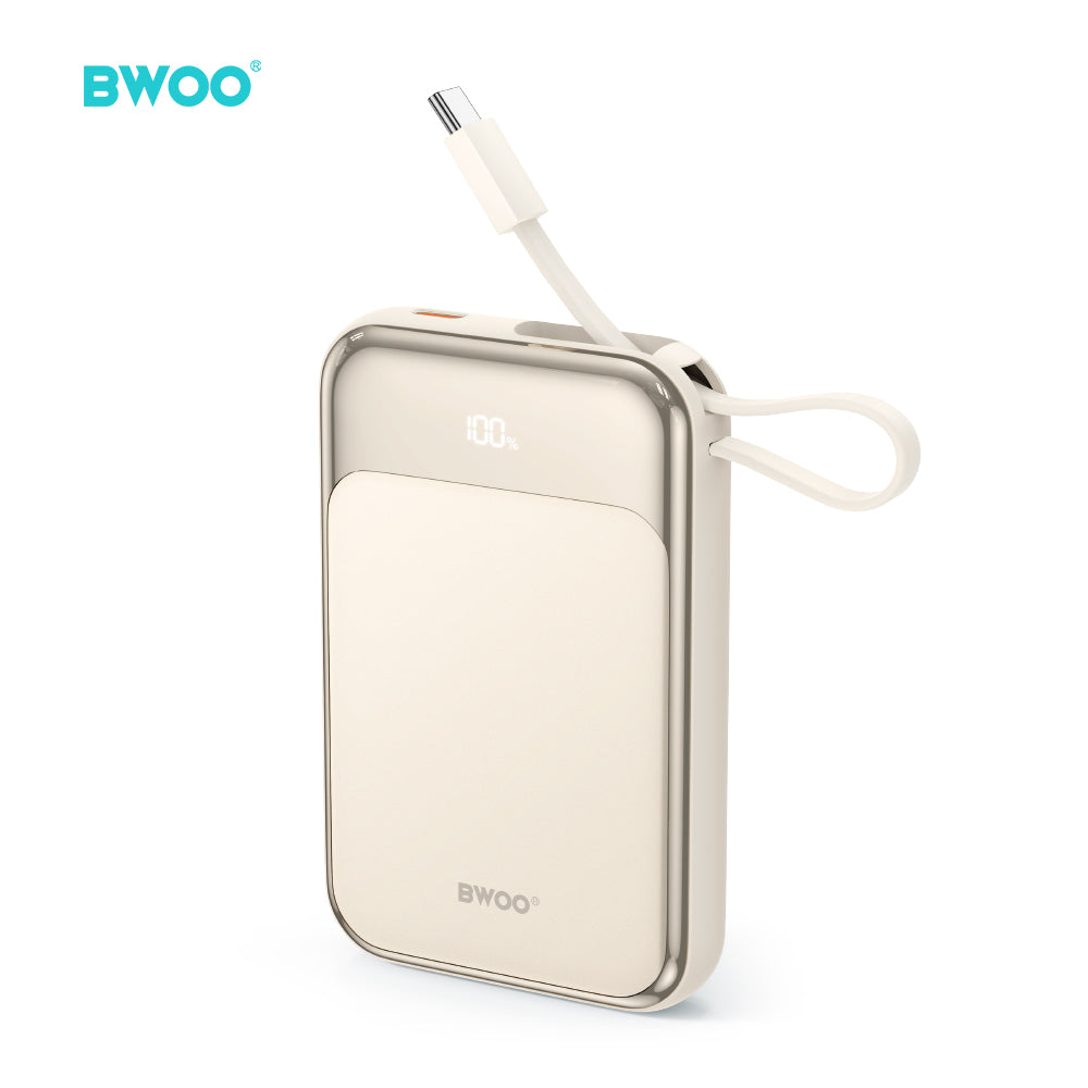 Batterie externe BWOO 10000 mAh USB-C PD 20W — Or