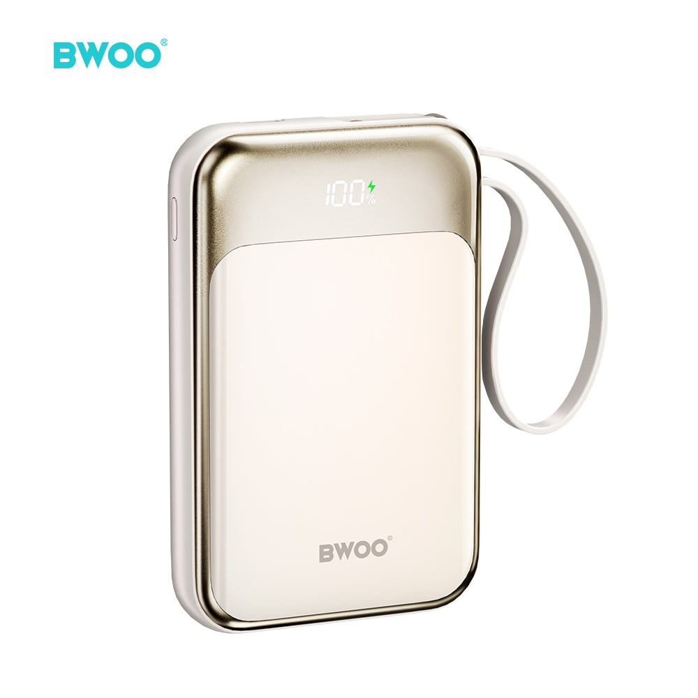 Batterie externe BWOO 10000 mAh USB-C PD 20W — Or