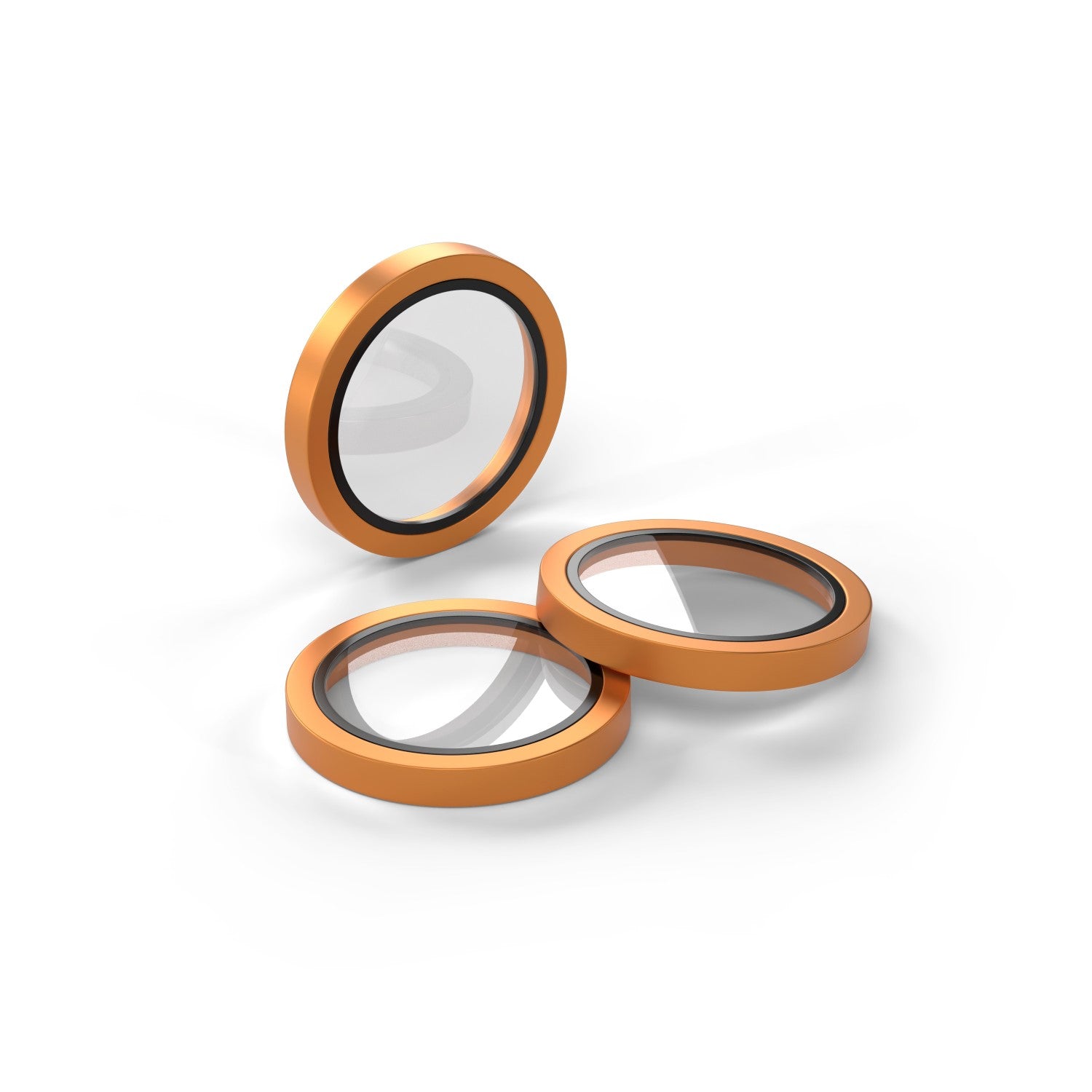 Verre trempé objectif caméra Etteri iPhone 17 Pro/Pro Max orange