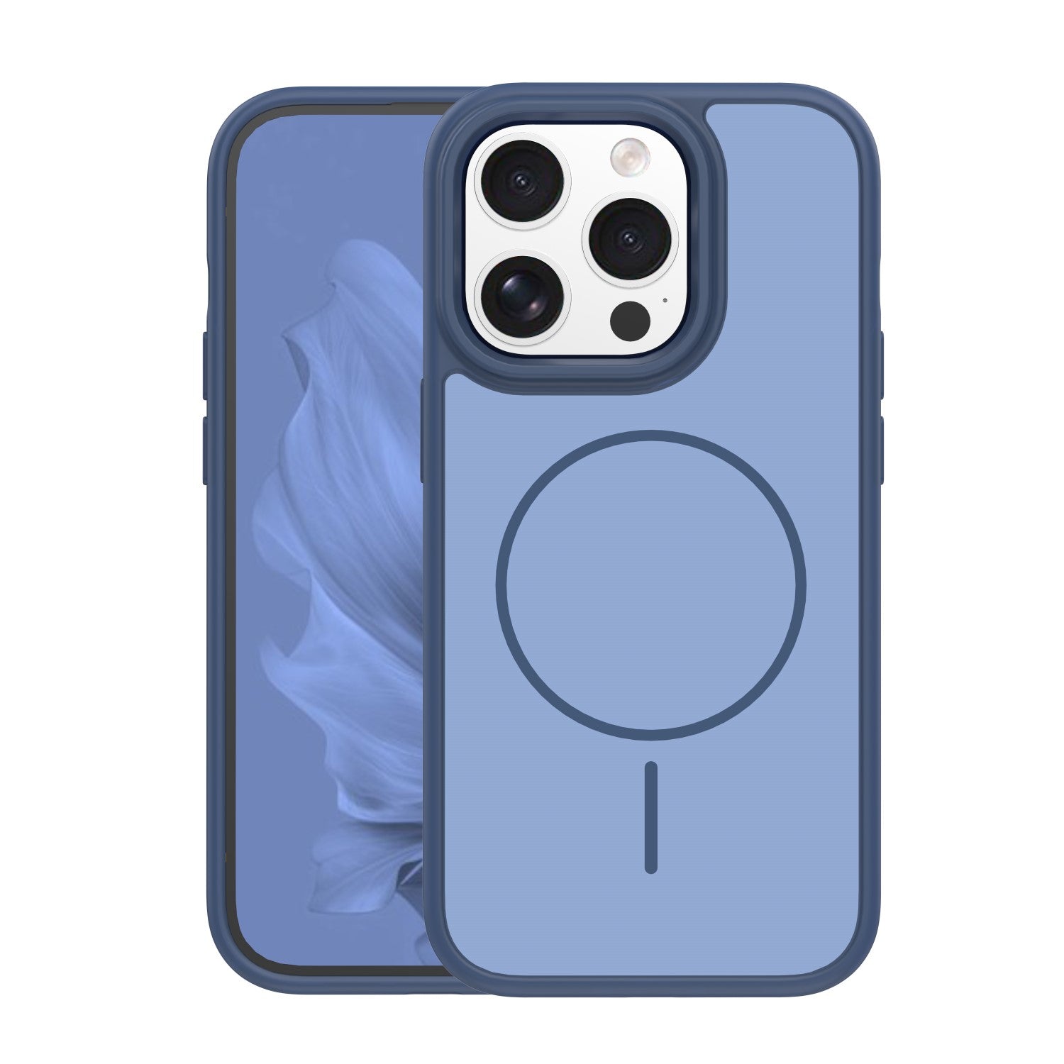 Coque Frame Thin Mag TFO iPhone 14 Pro — Bleu