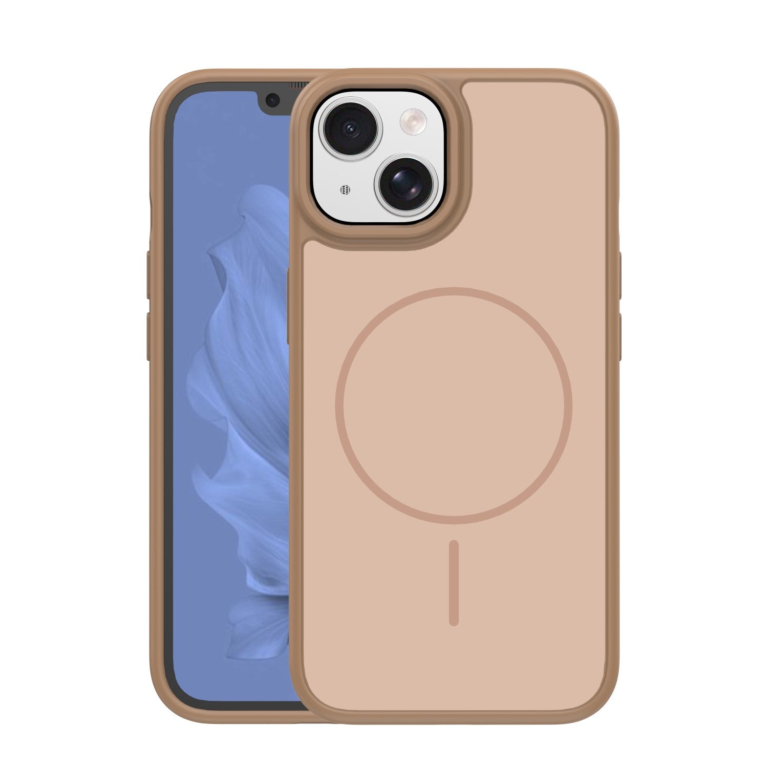 Coque Frame Thin Mag TFO pour iPhone 15 6,1" — Marron