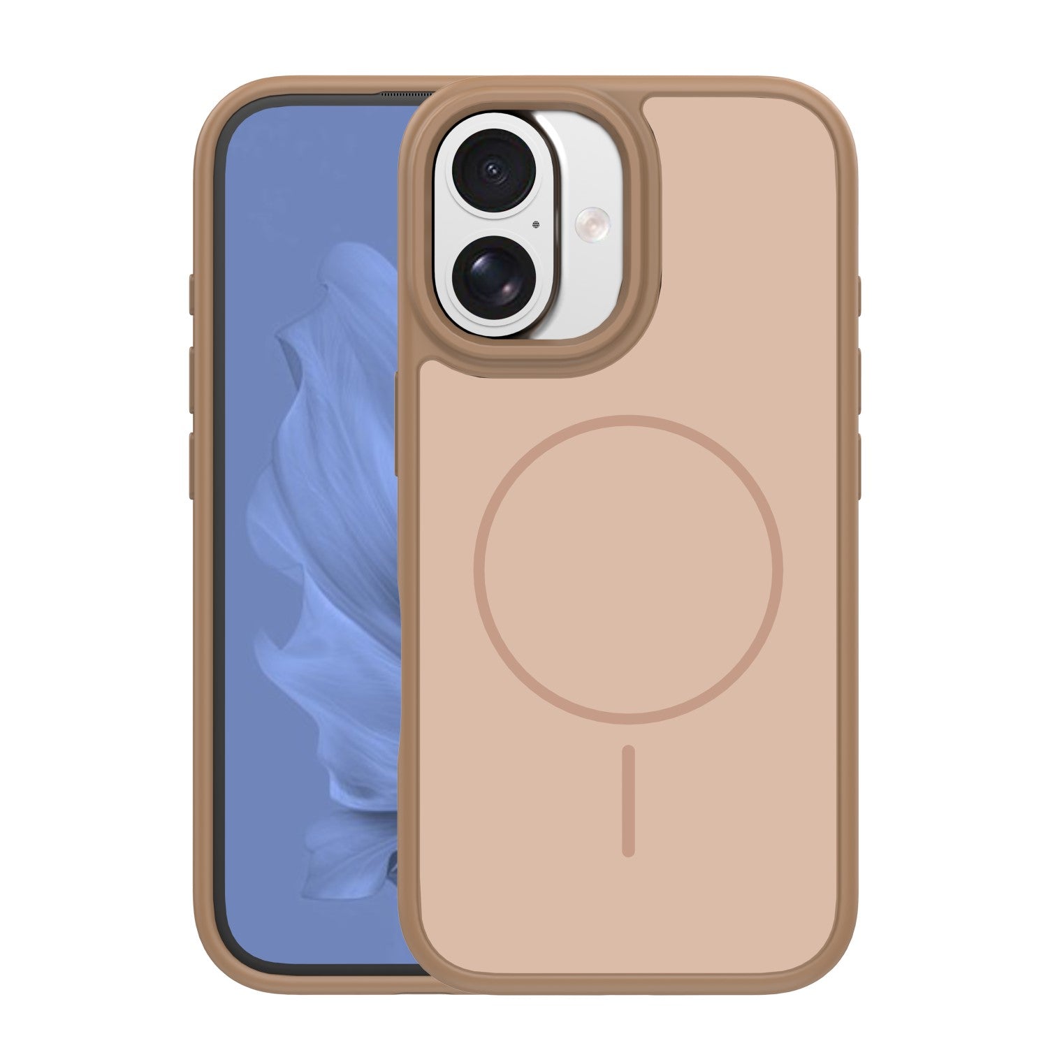 Coque Frame Thin Mag TFO pour iPhone 16 6,1" marron