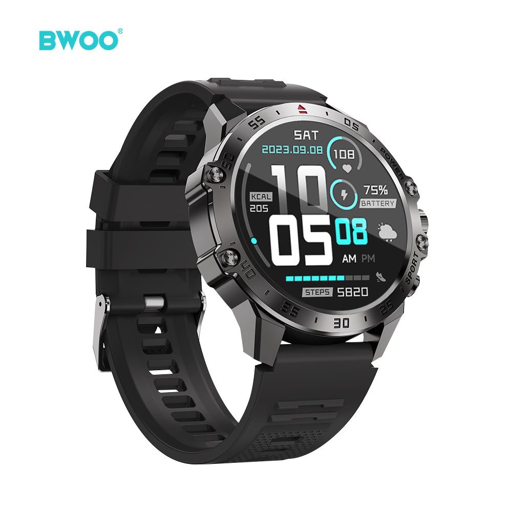 Montre connectée BWOO WA-08 1.43" AMOLED noir