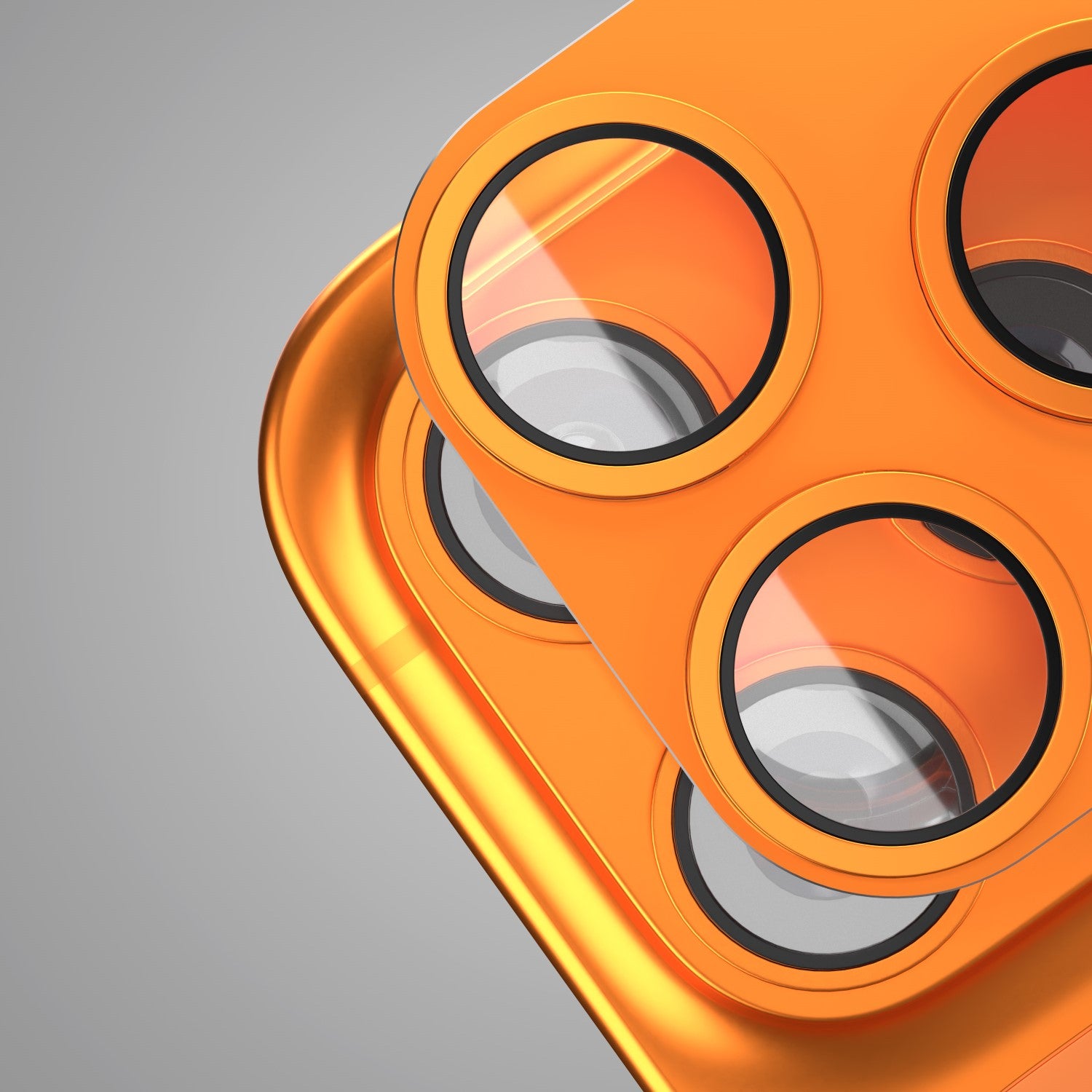 Verre trempé protection caméra iPhone 17 Pro orange Etteri