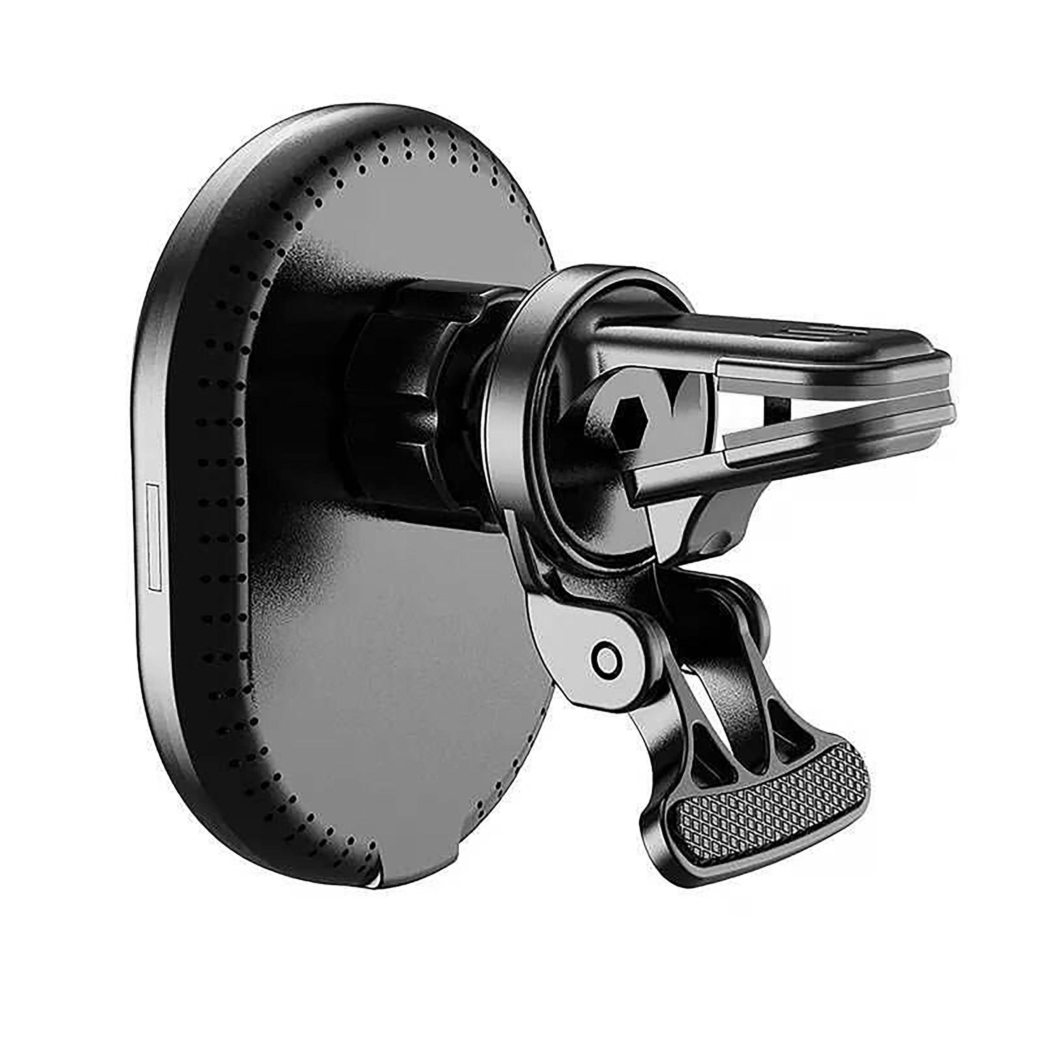 Setty MagSafe car air vent holder with inductive charging oval LED MS black QMUS-K-01