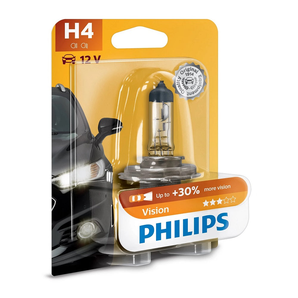 Philips H4 Vision Car Bulb 1pc 12V 60/55W 12342PRB1