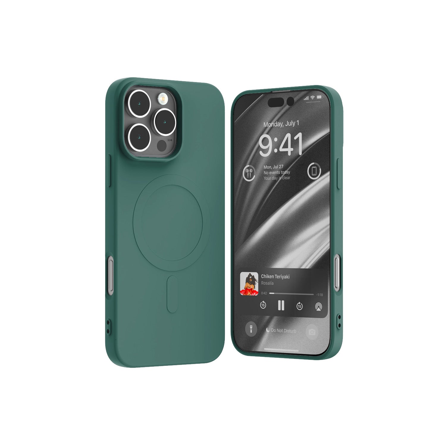 MERCURY SEMI-SILICON MAGSAFE IPHONE 16 PRO MAX (6.9) GRREN