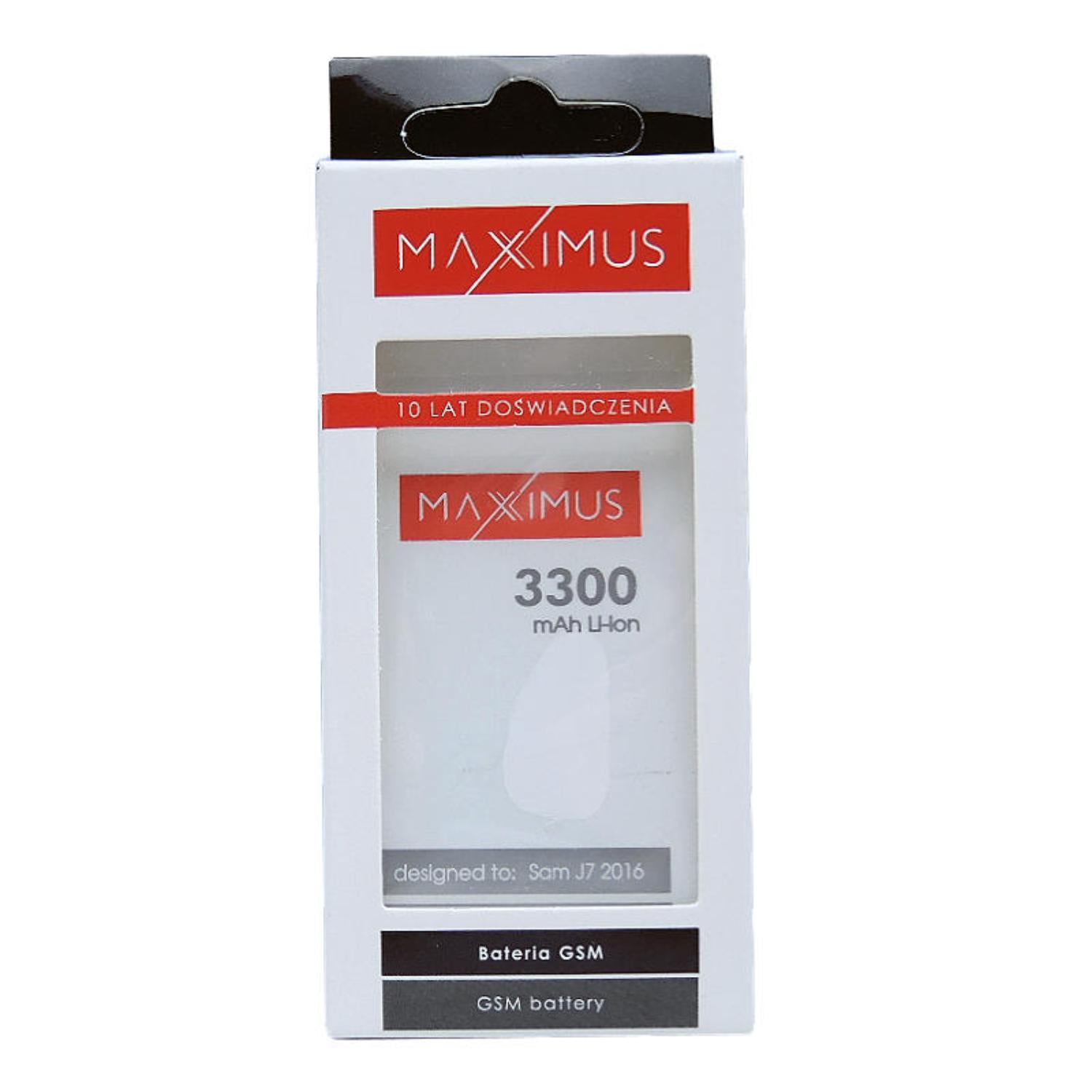 Bateria MAXXIMUS do SAMSUNGA J710 J7 2016 3300 mAh