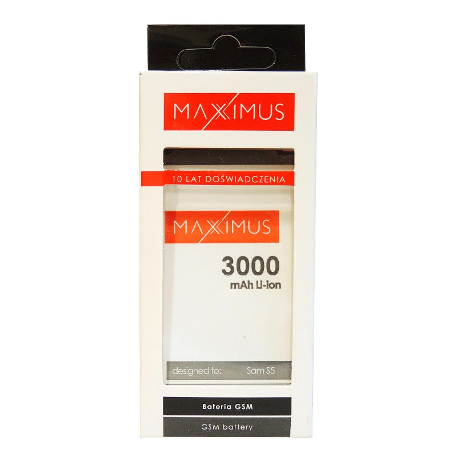 Batterie Maxximus pour Samsung Galaxy S5 G900 — 3000 mAh