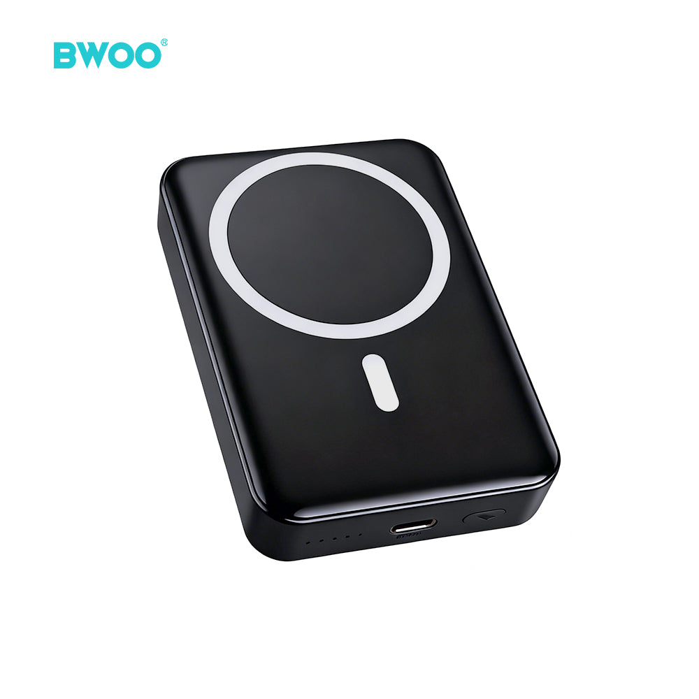 Chargeur BWOO 20W 10000 mAh power bank magnétique noir