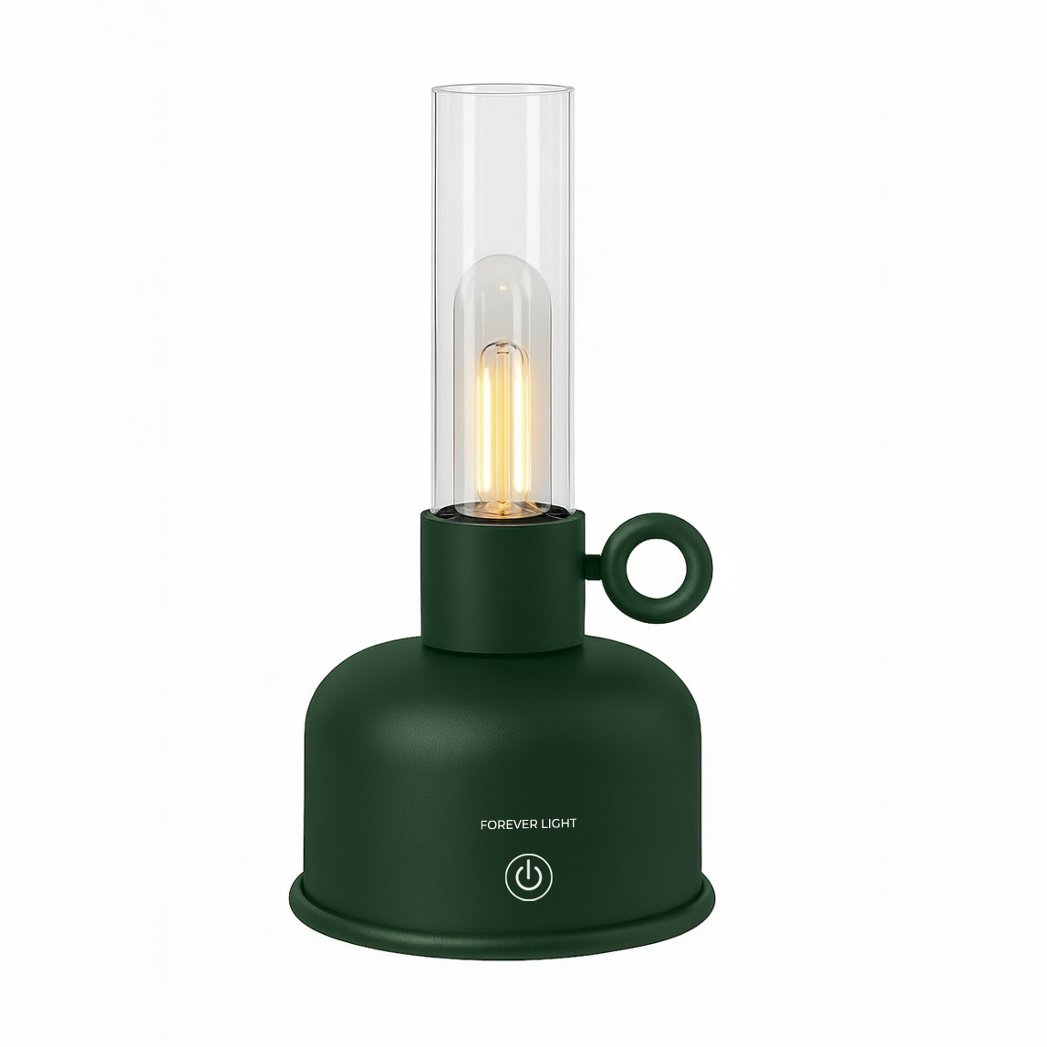 Lampe LED Vintage Pétrole Forever Light FLR-04 Vert Bouteille