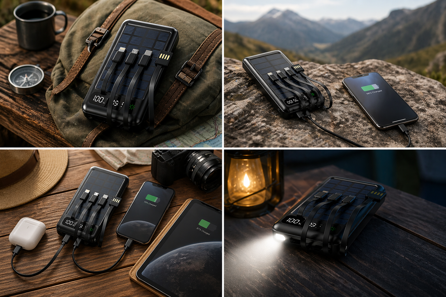 Chargeur solaire Setty SLR-120 20000 mAh noir
