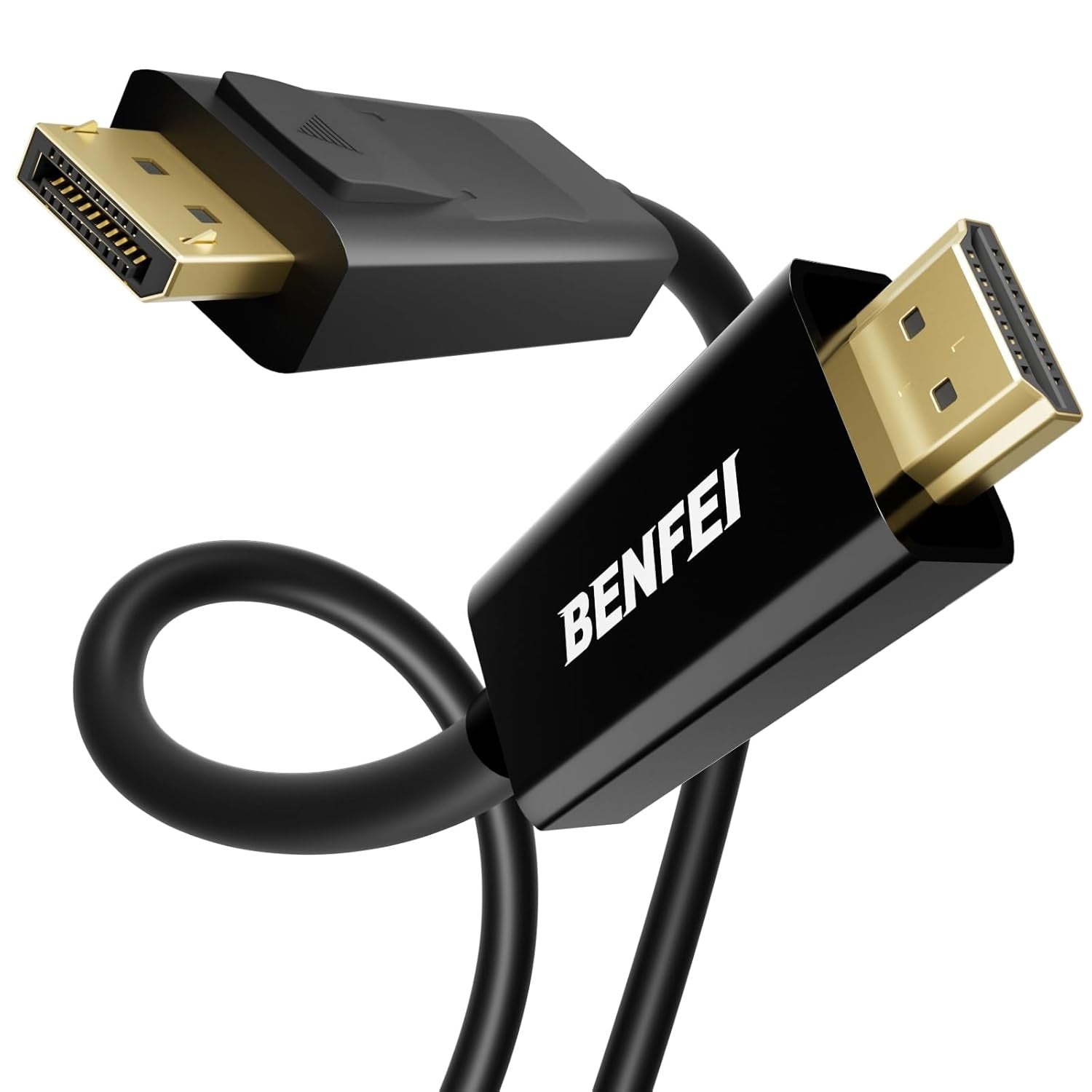 BENFEI cable 4K DisplayPort to HDMI unidirectional 1.8 m black