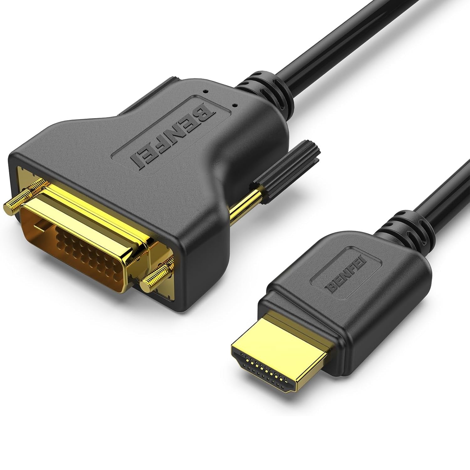 BENFEI cable HDMI to DVI cable 0,9 m bidirectional 1080P black
