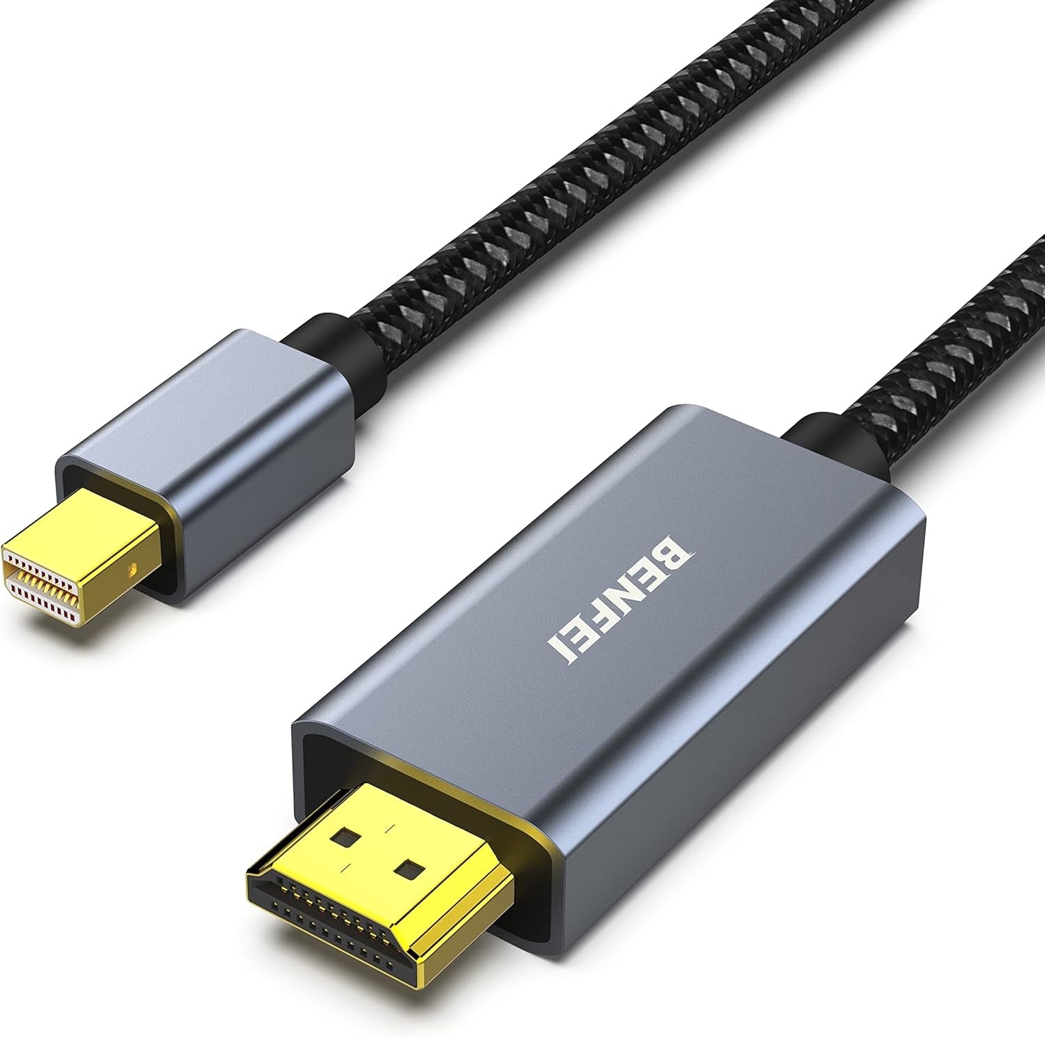 BENFEI cable mini DisplayPort to HDMI 4K 30Hz 0,9 m gray