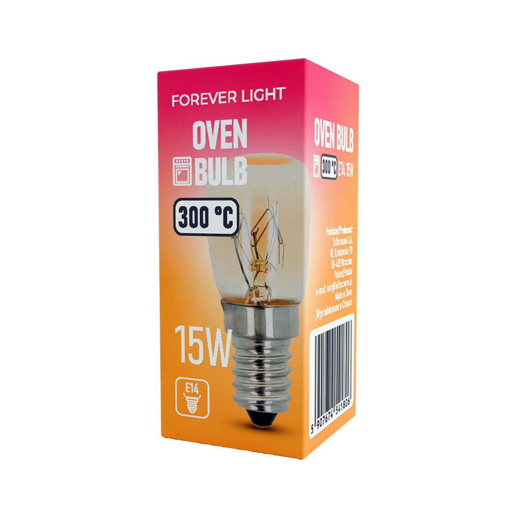 Ampoule Four E14 T25 15W 230V Résistante 300°C Forever Light