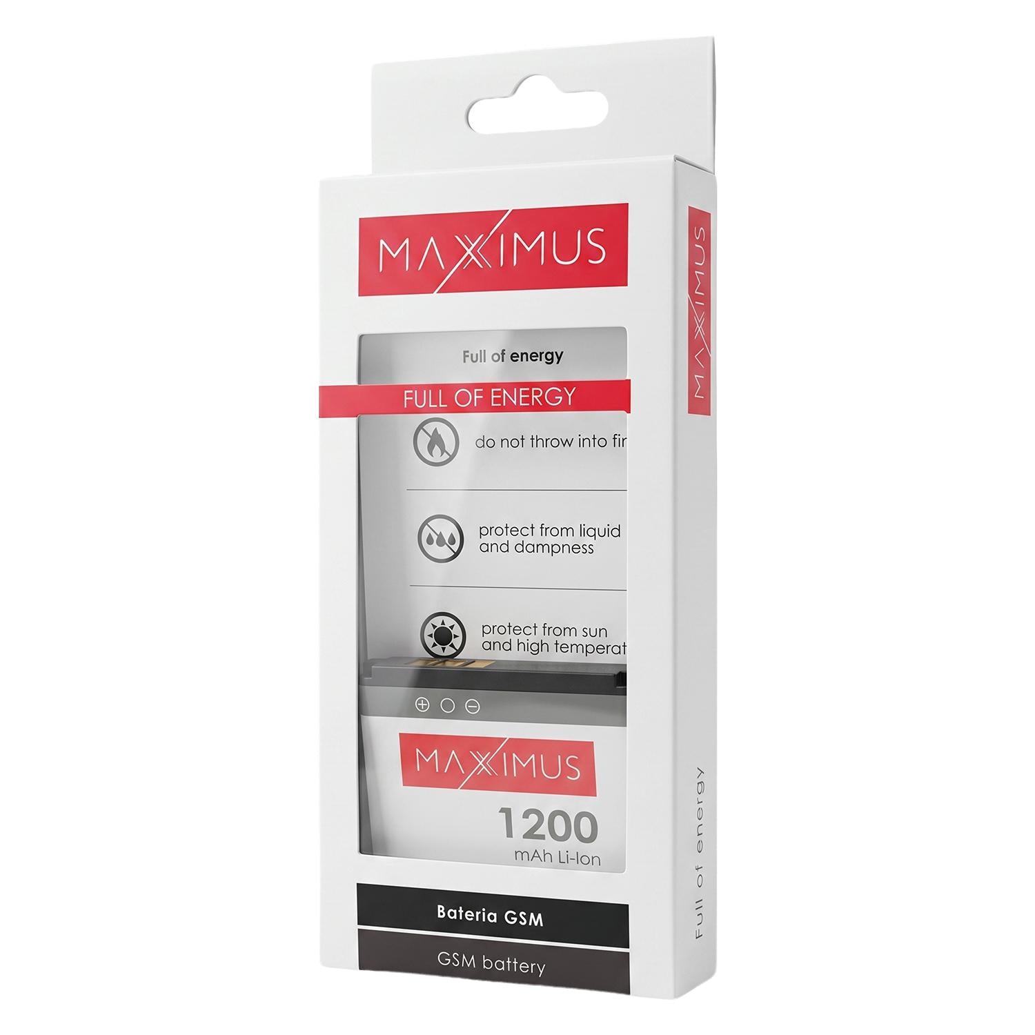 BATTERY MAXXIMUS NOKIA 6280 1200 mAh BP-6M