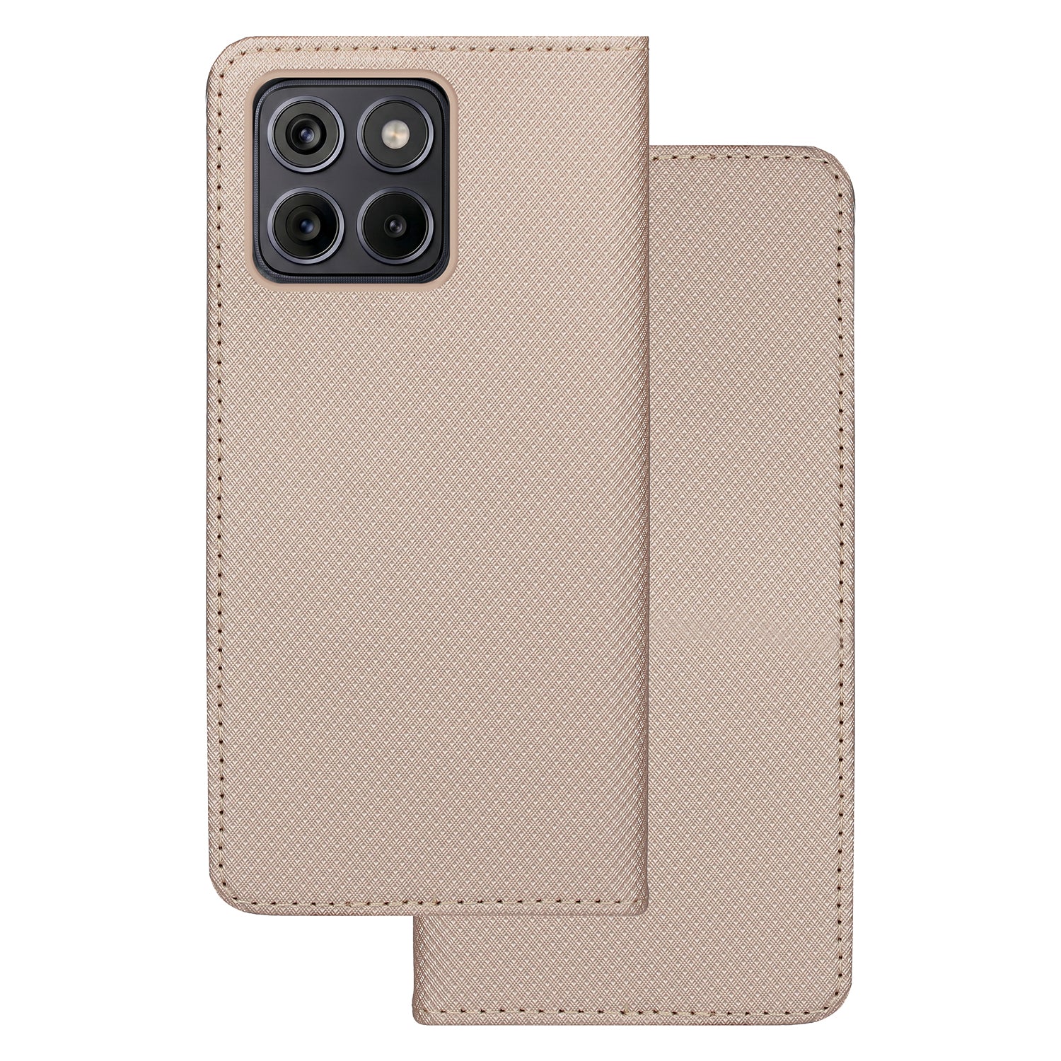 Smart Magnet case for Motorola Edge 70 Fusion gold