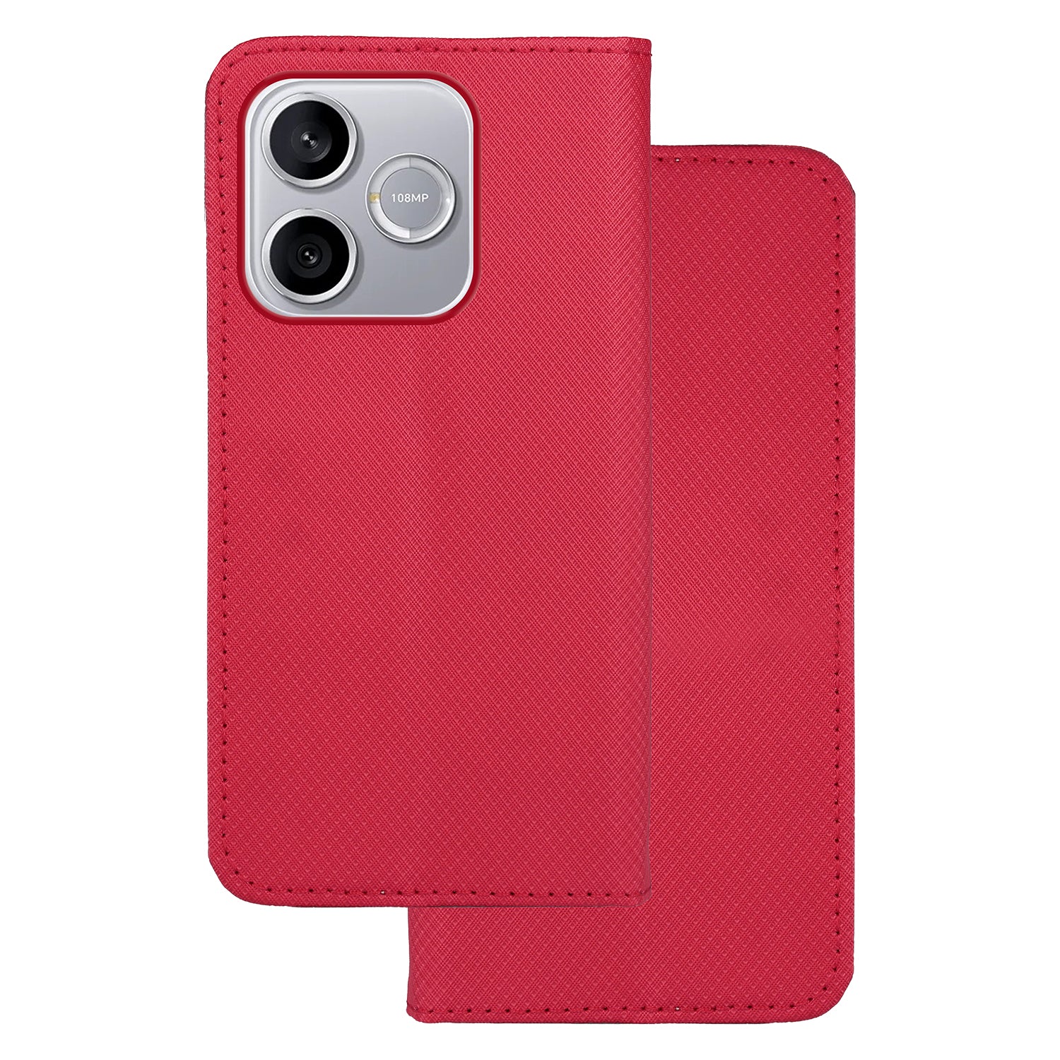 Smart Magnet case for Honor 600 Lite red