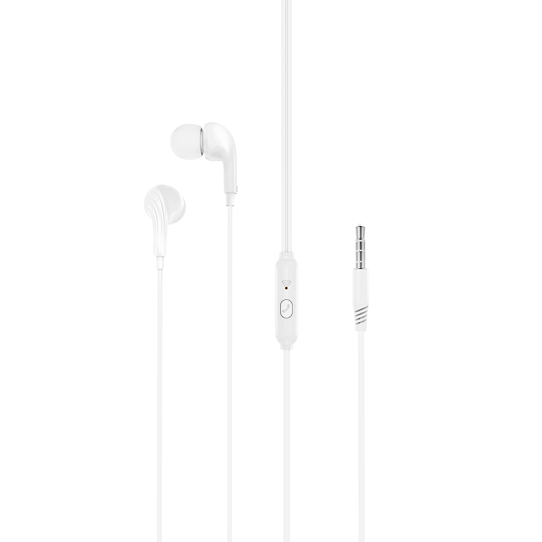 XO wired earphones EP86 jack 3,5mm white
