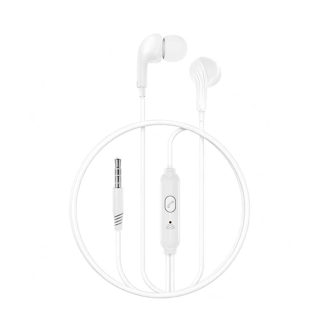 XO wired earphones EP86 jack 3,5mm white