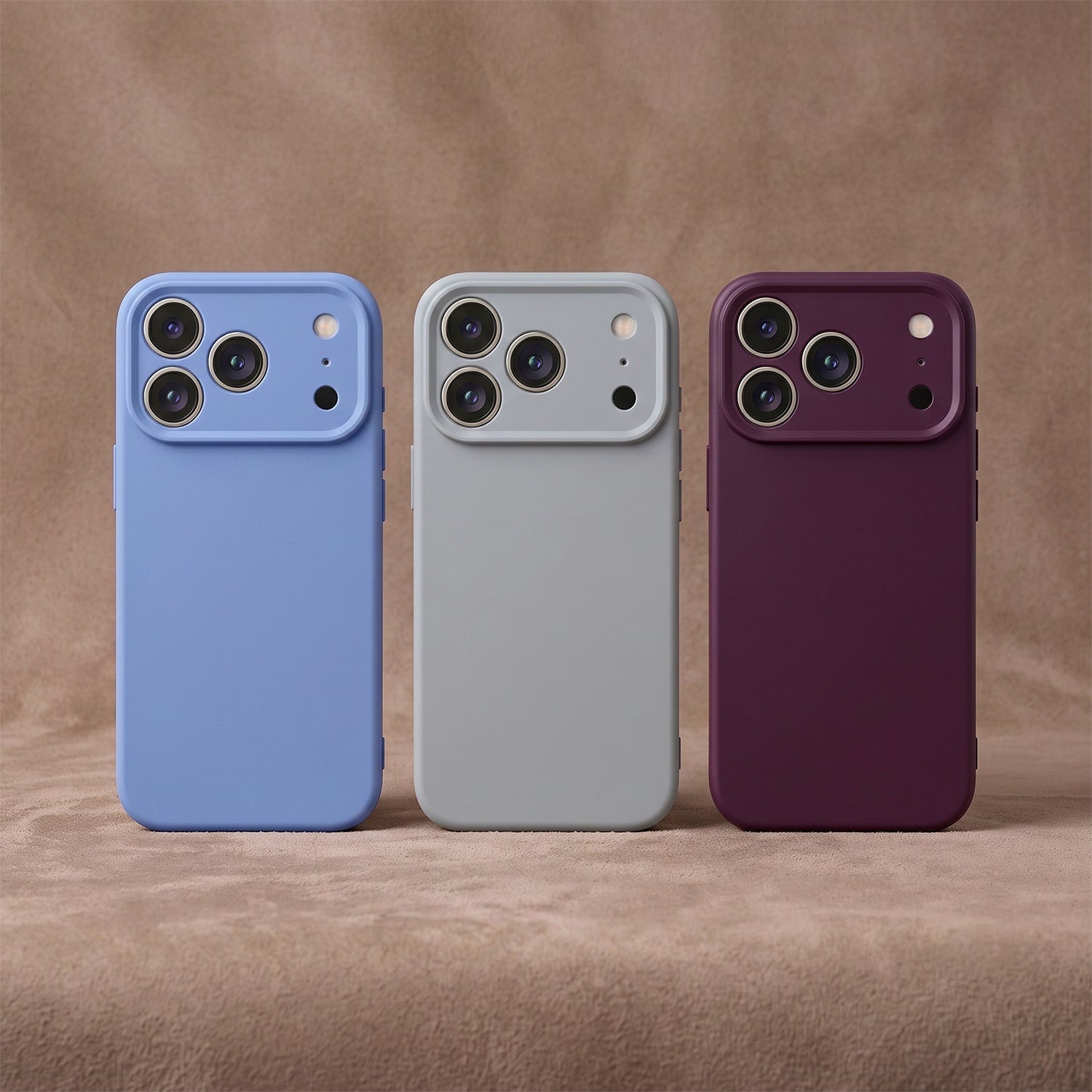 Silicon case for iPhone 17 Pro Max 6,9" / 18 Pro Max 6,9" silver