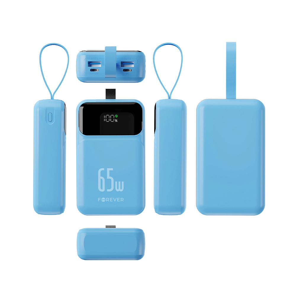 Forever power bank Vibe-TB65 PD QC 65W 20000 mAh sky blue