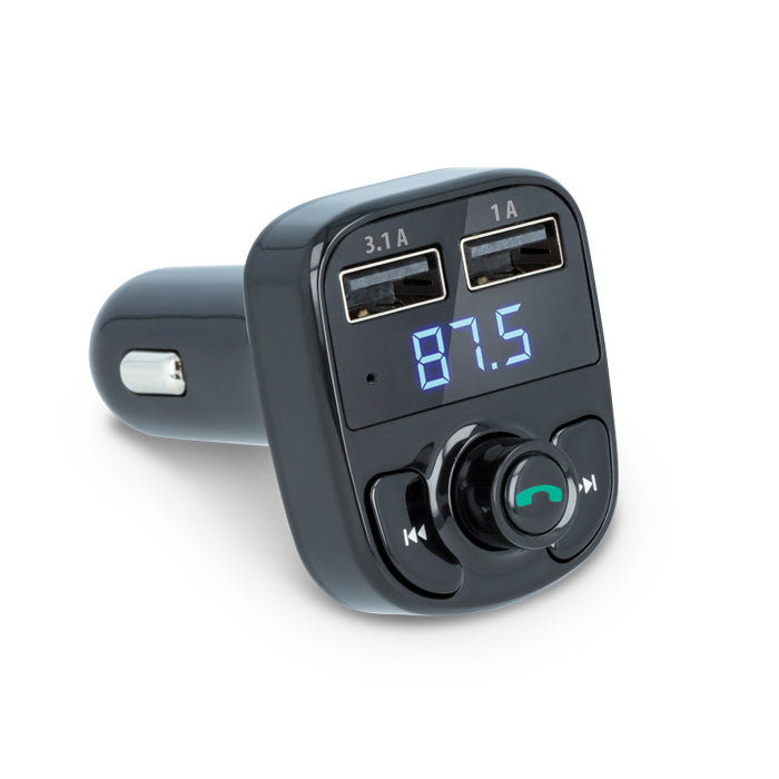 Chargeur FM Bluetooth Forever TR-330 noir avec 2x USB