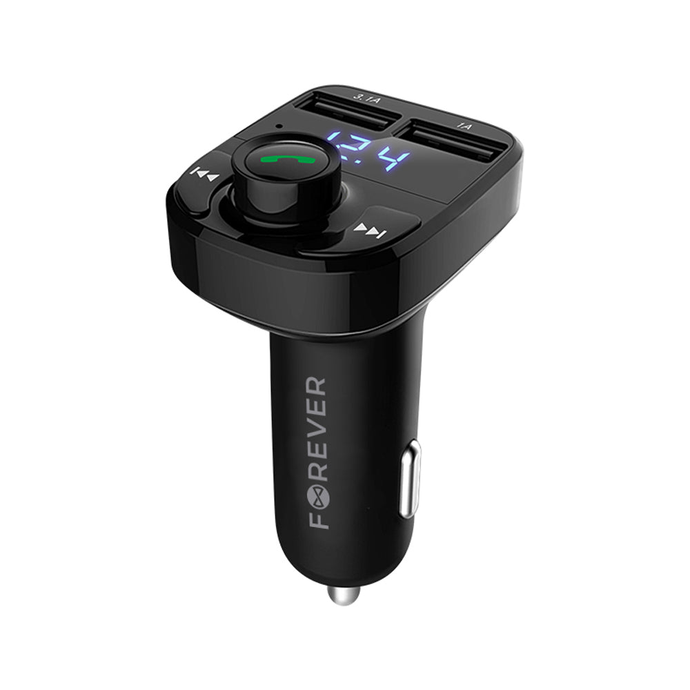 Chargeur FM Bluetooth Forever TR-330 noir avec 2x USB