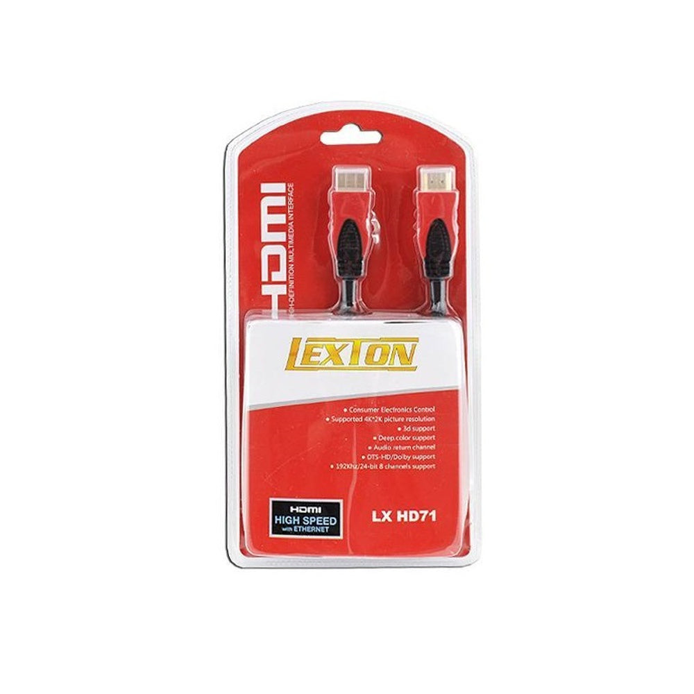 Cable HDMI-HDMI 1,5m red v1.4 blist.
