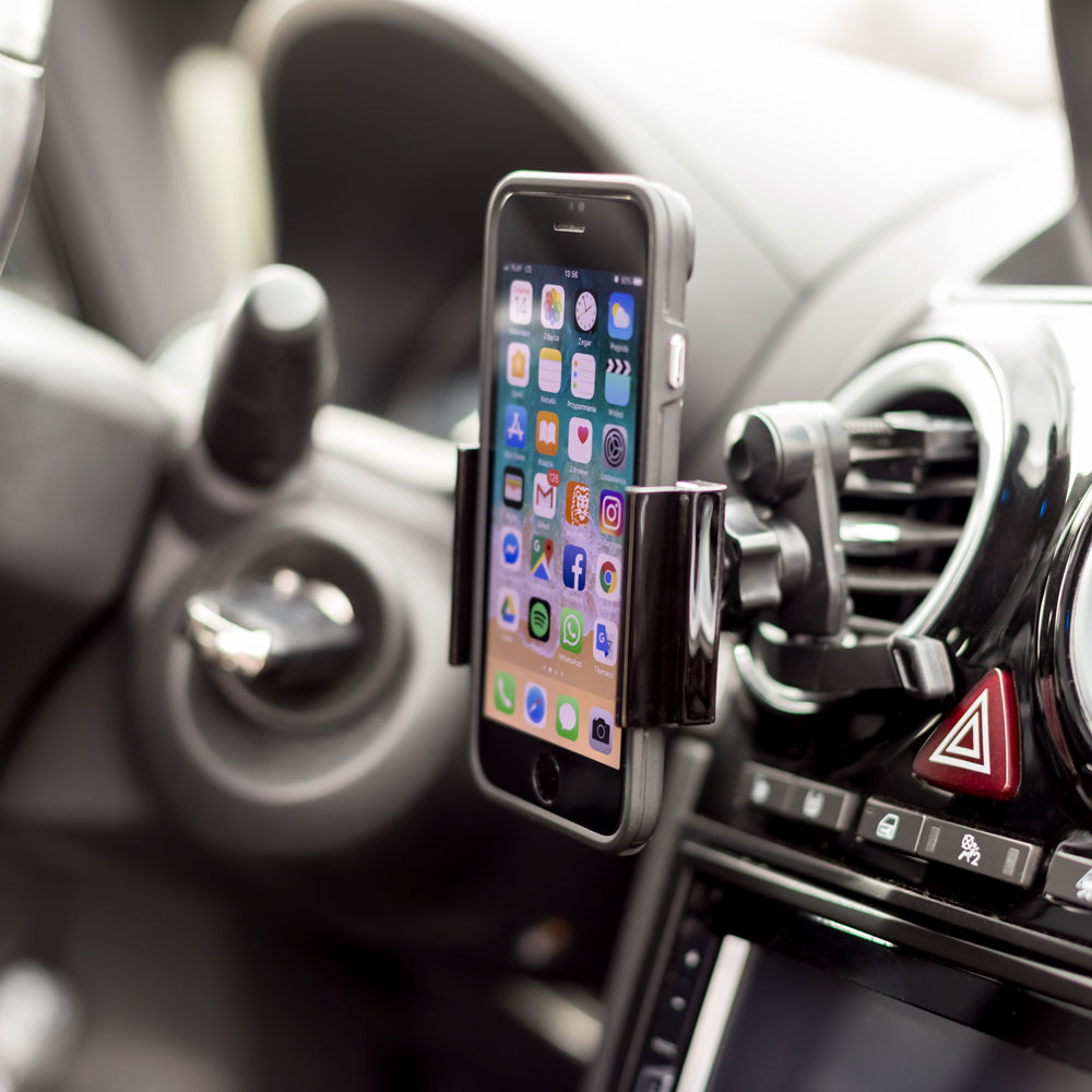 Support voiture pour aération Forever AH-100 — Noir, rotation 360°