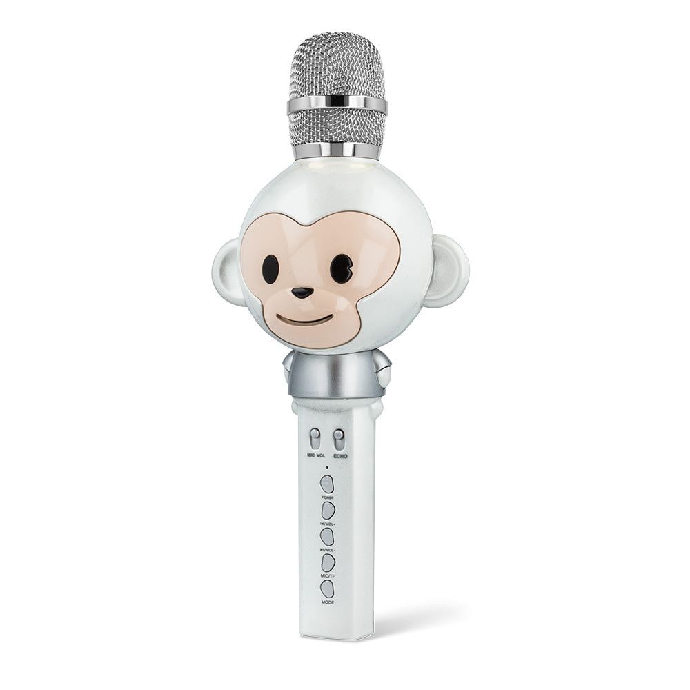 Forever microphone with Bluetooth speaker Animal white AMS-100