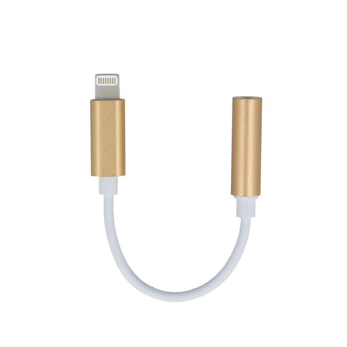 Forever adapter audio jack 3,5mm - Lightning gold