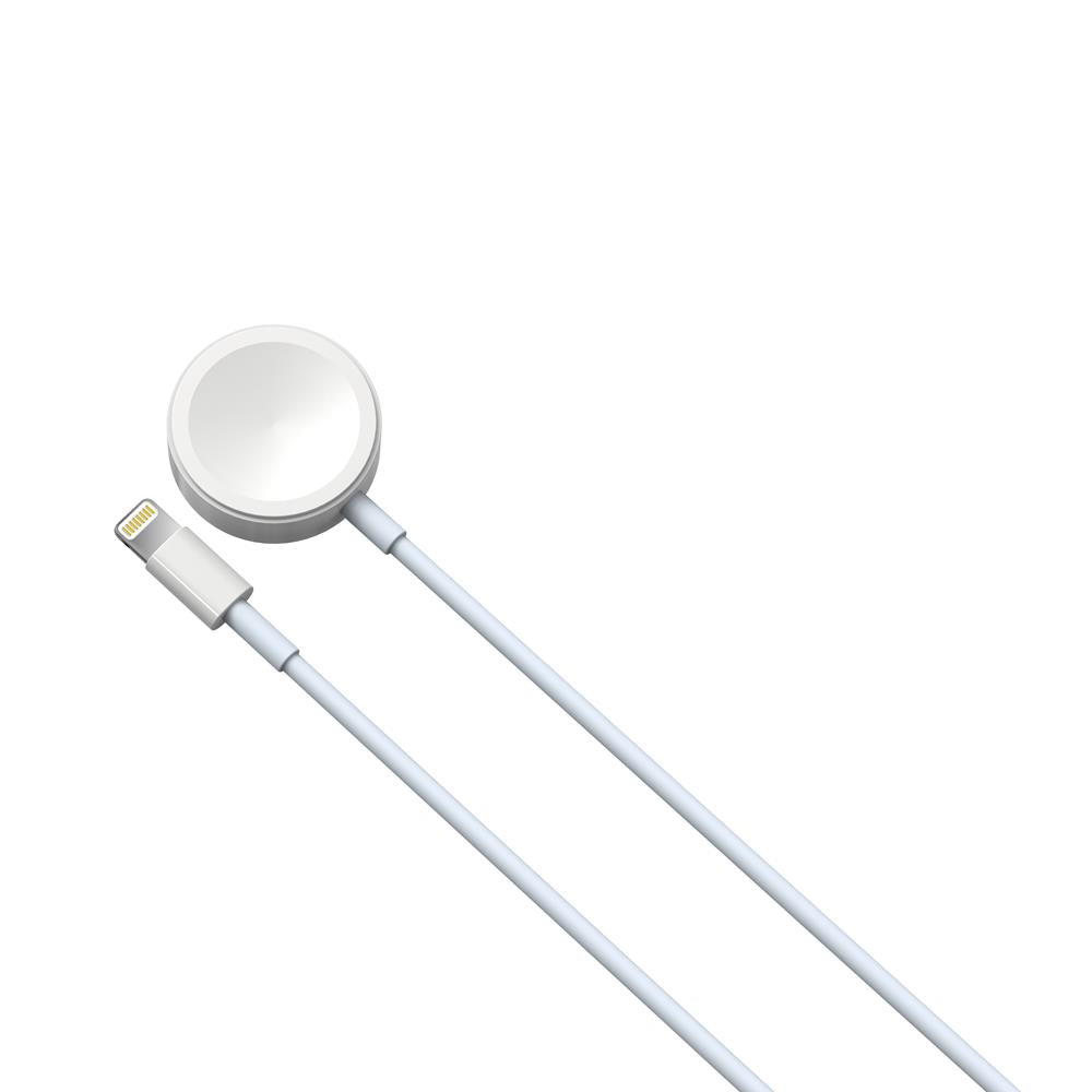 Devia cable 2in1 Smart EA199 USB - Lightning white with inductive magnetic charger for Apple Watch