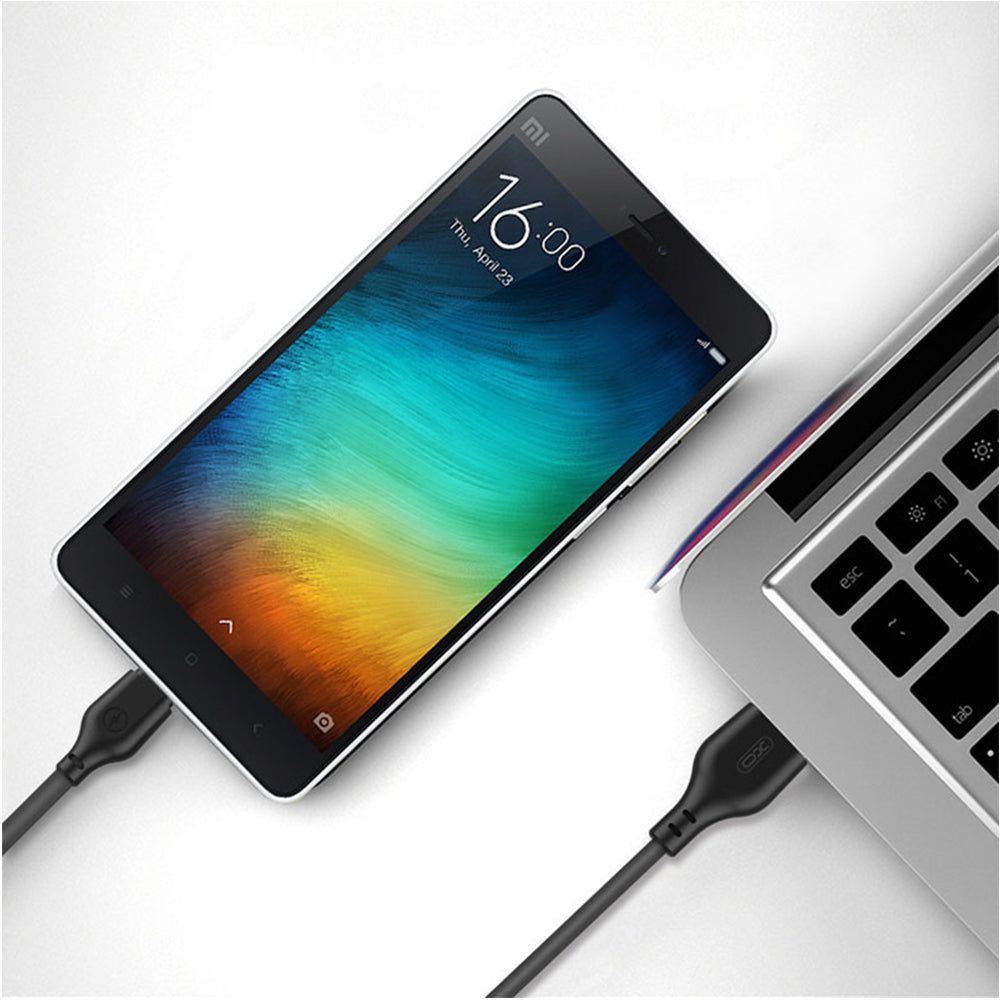 XO cable NB103 3in1 USB - Lightning + USB-C + microUSB 1,0 m 2,1A black