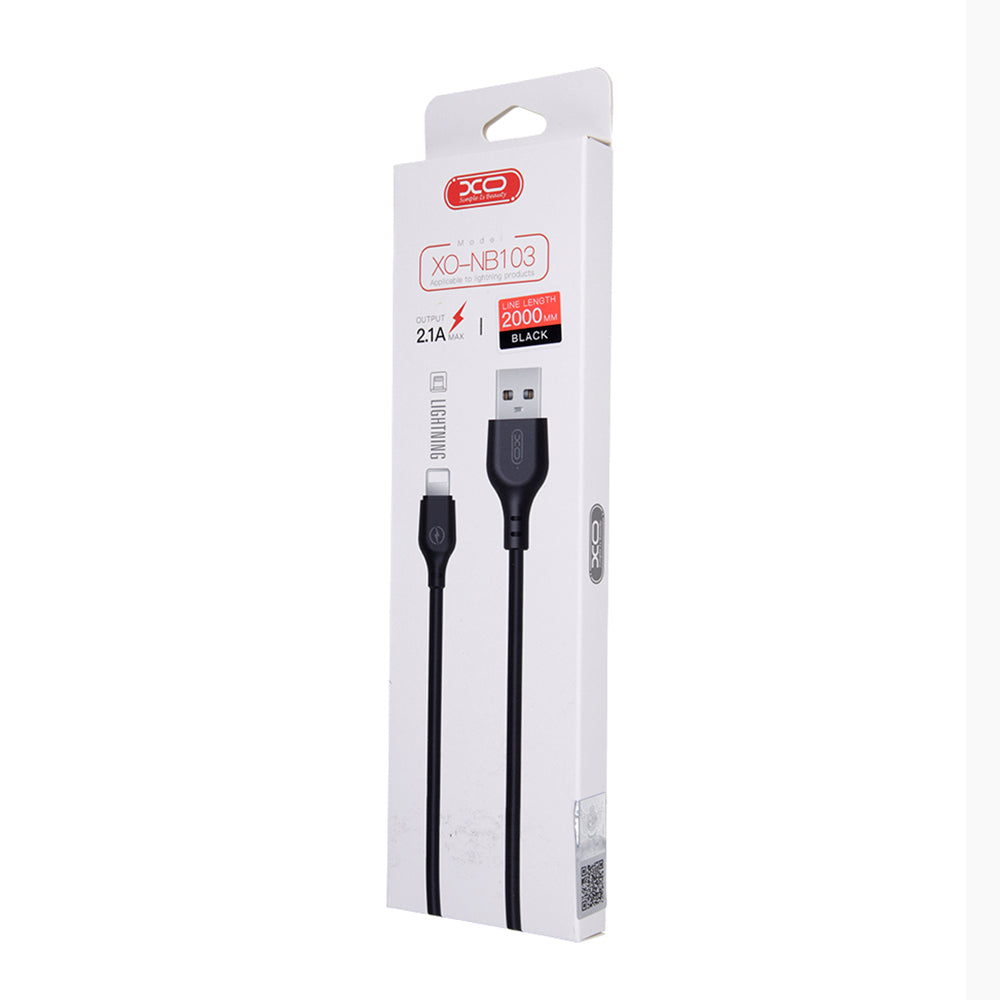XO cable NB103 USB - Lightning 2,0 m 2,1A black