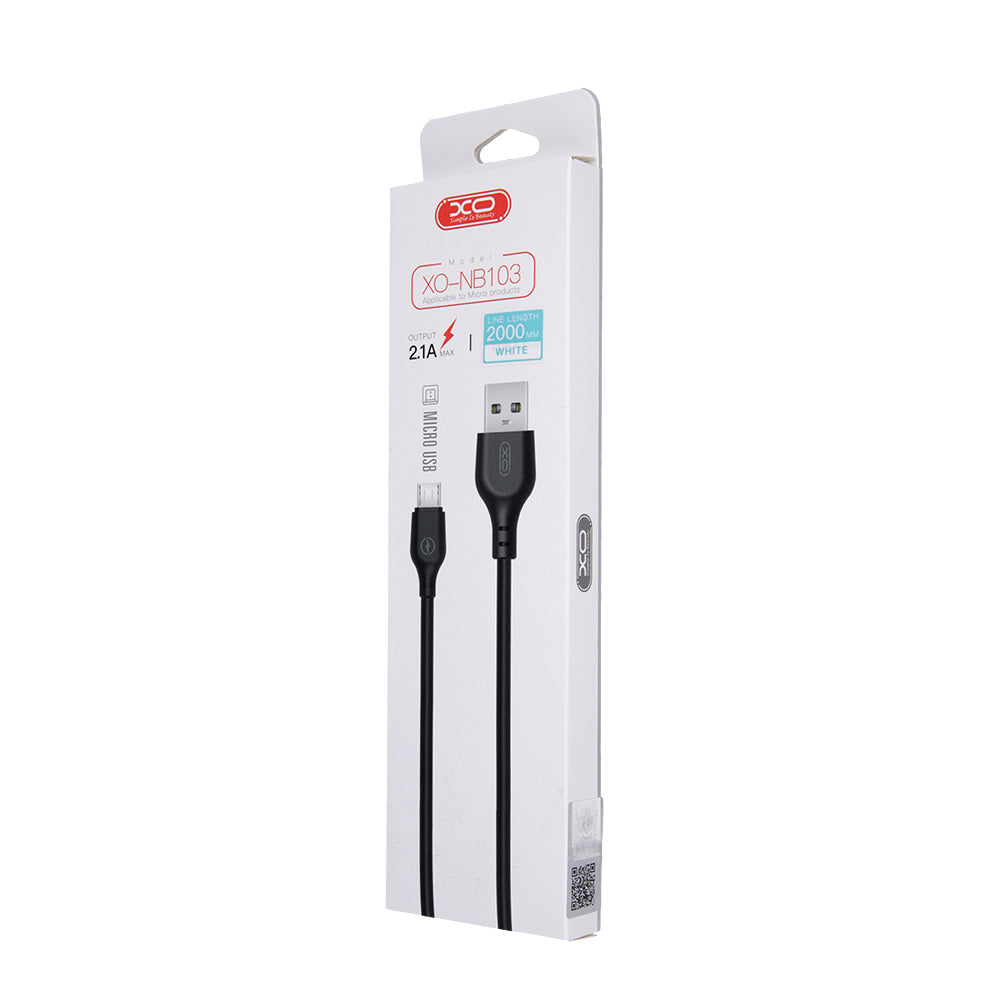 XO cable NB103 USB - microUSB 2,0 m 2,1A white