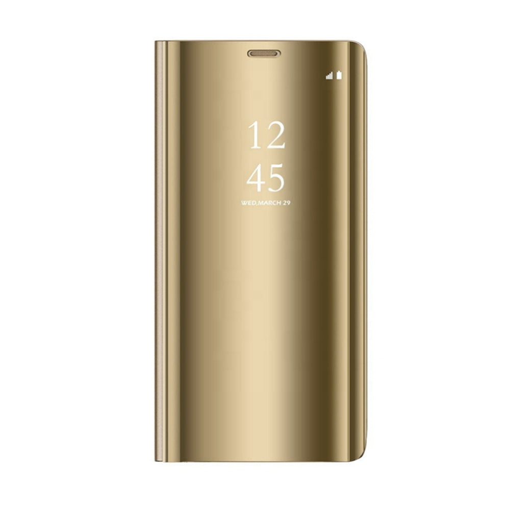 Smart Clear View case for Samsung Galaxy S23 FE gold